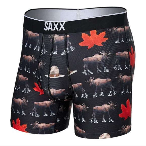 SAXX Volt NWT  Boxer Brief  - Canada - National Pastime Print - Small - Picture 1 of 4